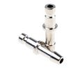 Schnellkupplungsstecker, 4 mm, Messing, vernickelt, 35bar, 100°C, Packung à 5 Stück